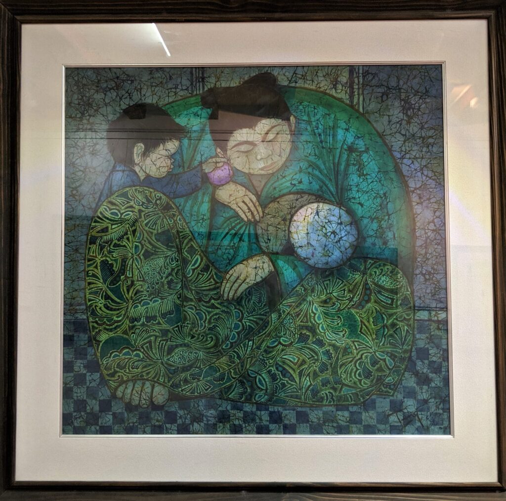 Batik painting pasar seni