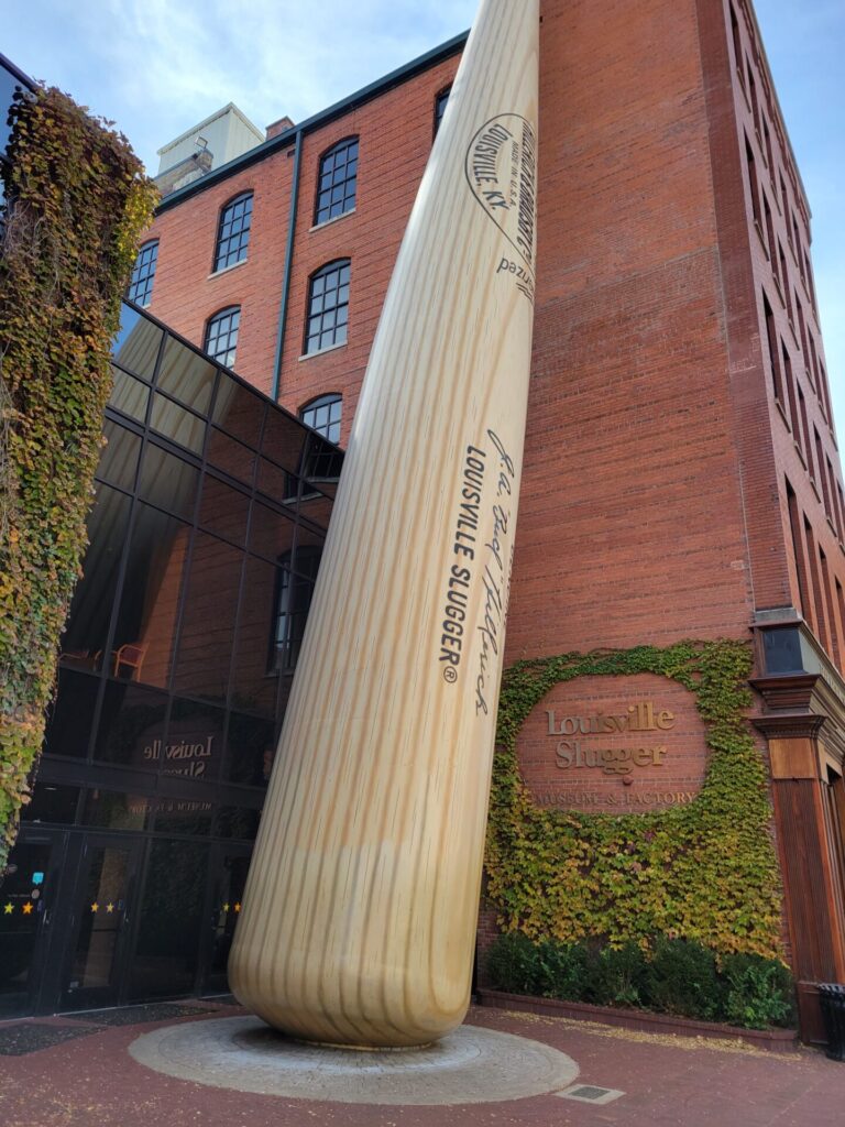 Louisville Slugger small bat for the Louisville Slugger Museum