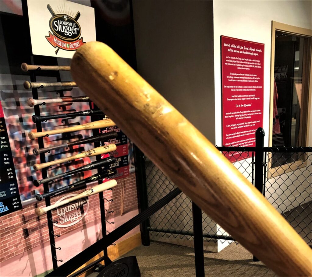 Louisville Slugger small bat for the Louisville Slugger Museum